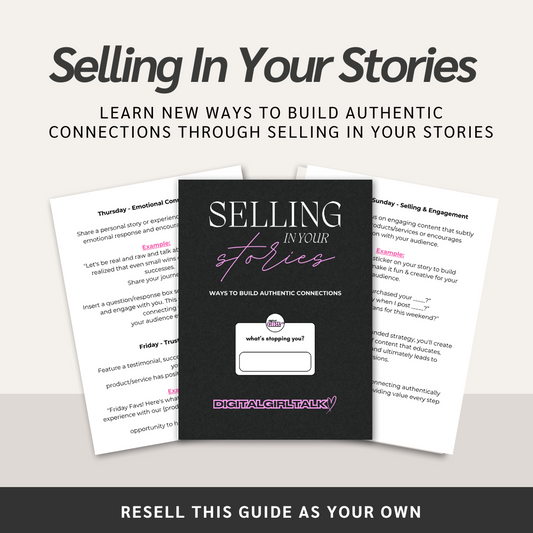 Selling In Your Stories [With Resell Rights]
